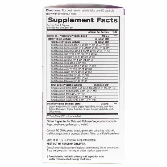 Vital Flora Women 55+ Daily Probiotic + Prebiotics, VTP